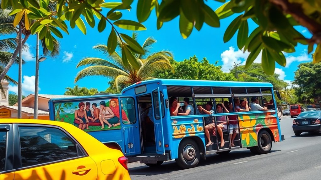 Options de transport divers disponibles