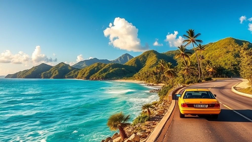 route côtière pittoresque paradis