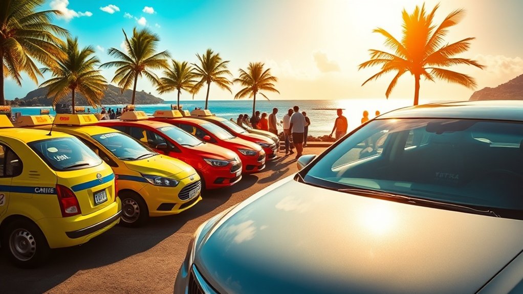 options de transport en Martinique