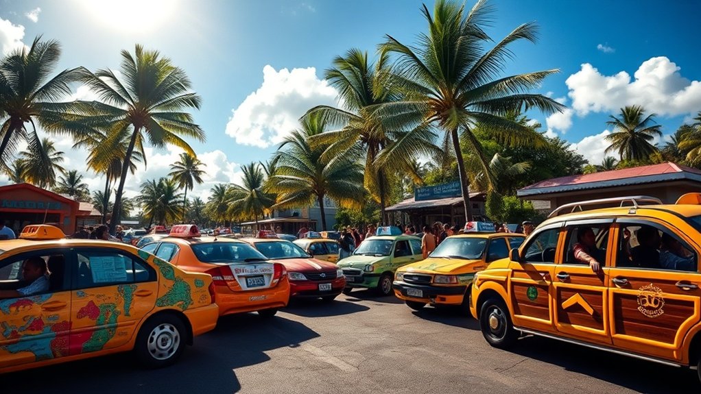 compréhension des options de taxi en Martinique